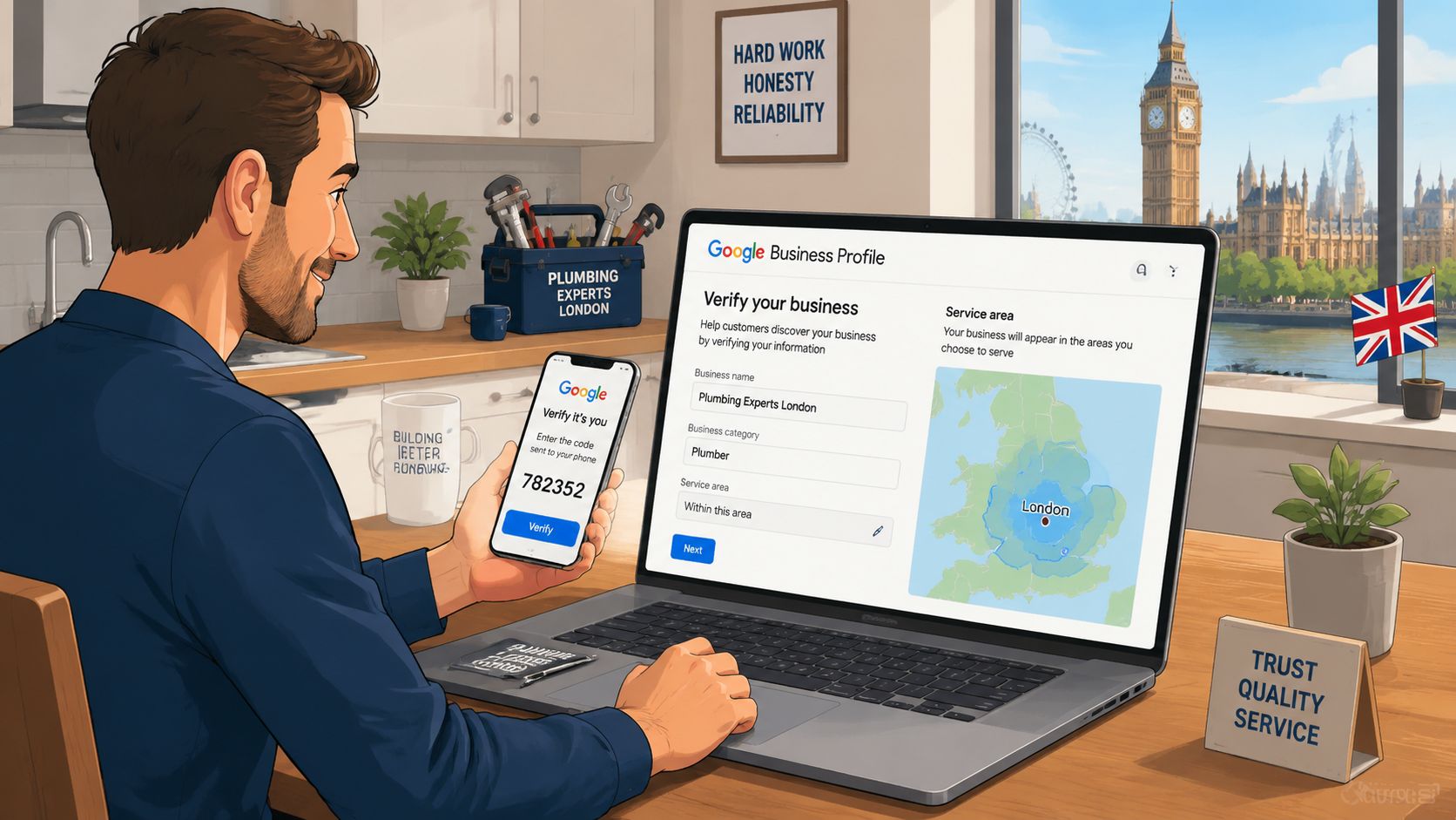 How to Get Google Listed for Your UK Business 2 - VisiLocali Screenshot from https://business.google.com/create