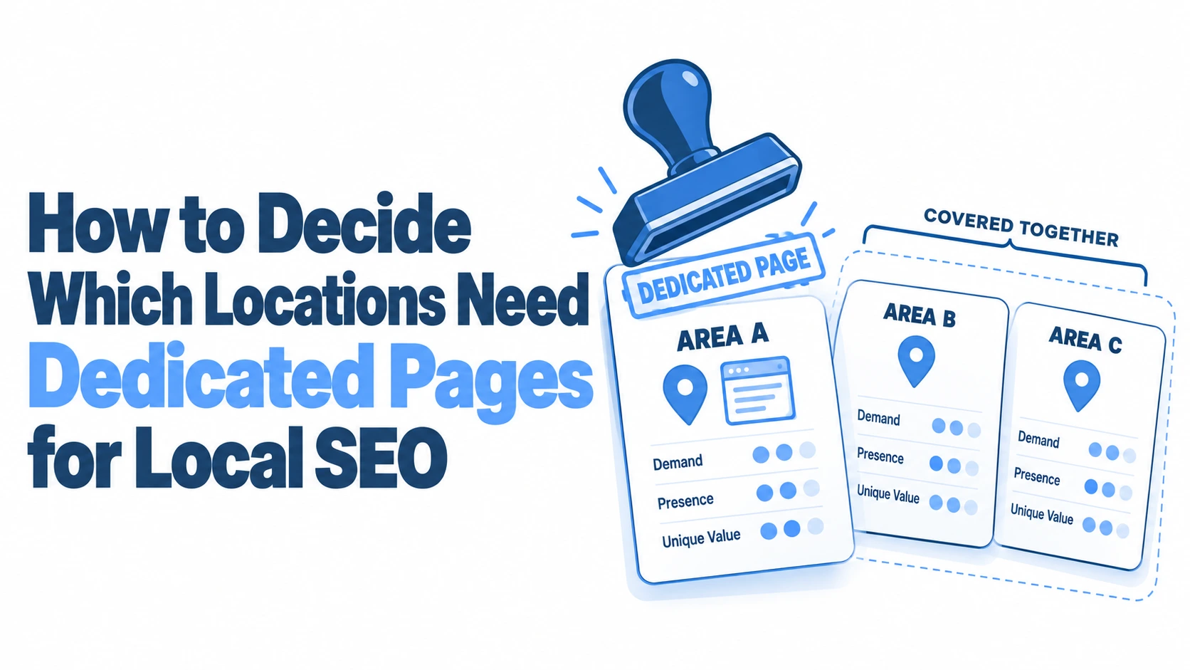 how to decide which locations need dedicated pages for local seo